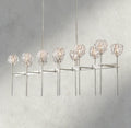 Boule De Cristal Double Linear Chandelier 60