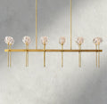 Boule De Cristal Double Linear Chandelier 60