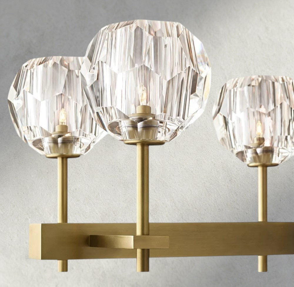 Boule De Cristal Double Linear Chandelier 60"-Jecanoli