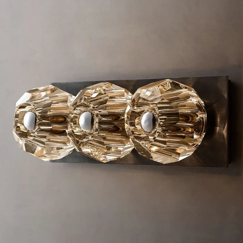 Boule De Crystal Ball Linear Short Wall Sconce-Jecanoli