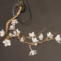 Brass Flower Branch Chandelier-Jecanoli