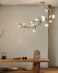 Brass Flower Branch Chandelier-Jecanoli