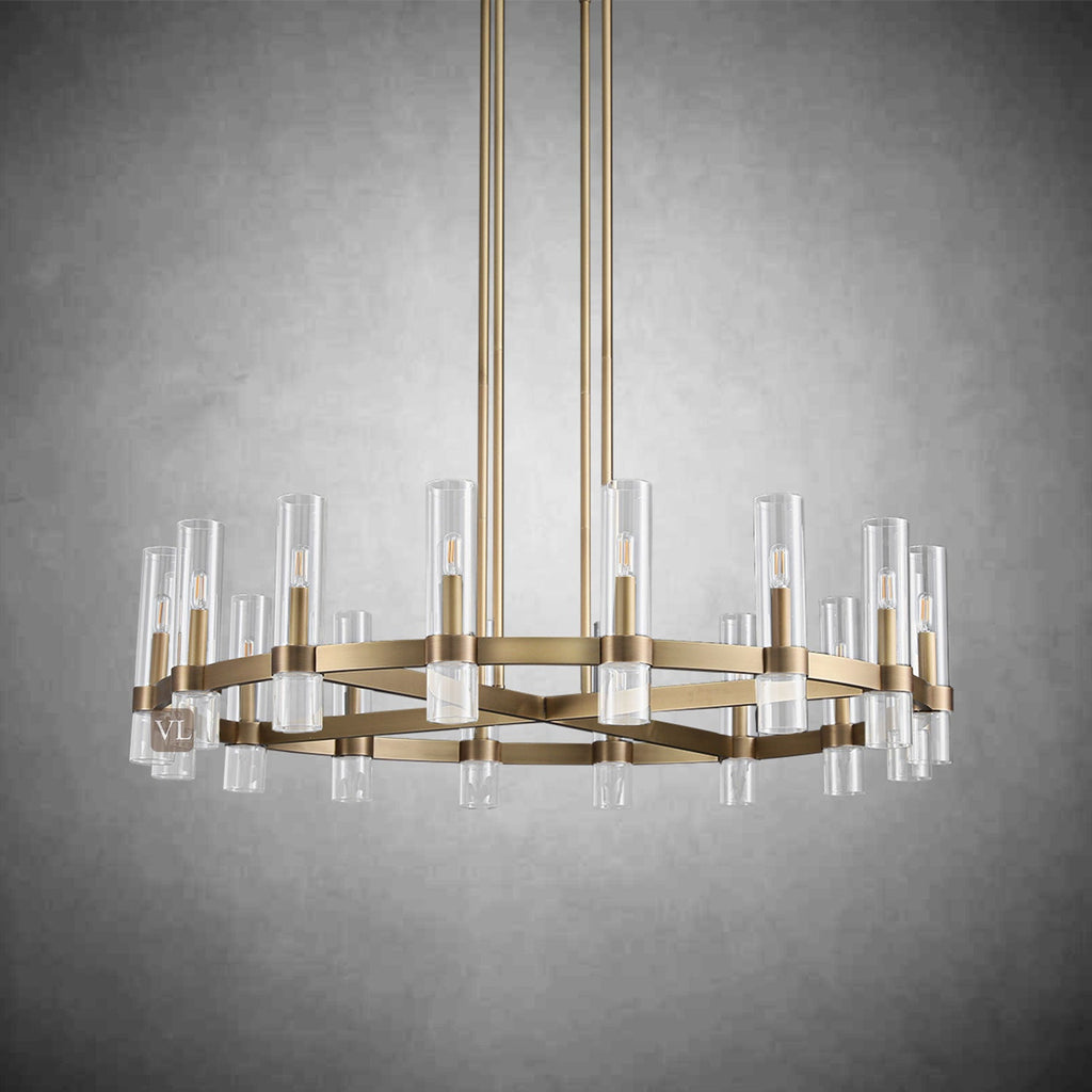 Ravion Glass Round Chandelier