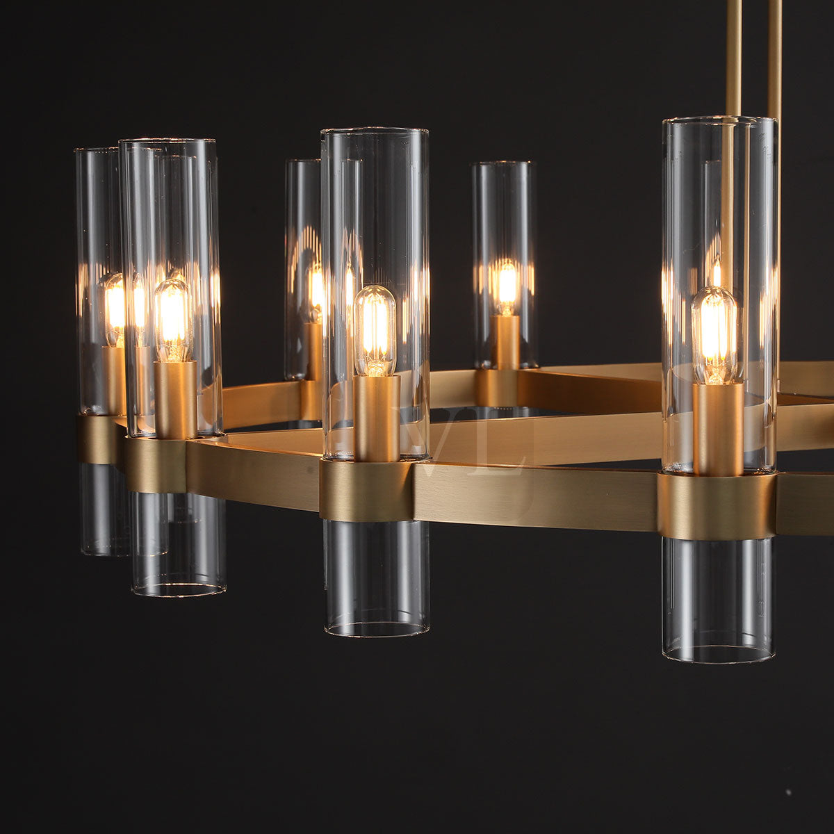 Ravion Glass Round Chandelier