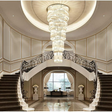 Camille Multiple Tier Crystal Chandelier - Diameter( 15.8 in ) x Height ( 39.4 in )3 Layers - Jecanoli