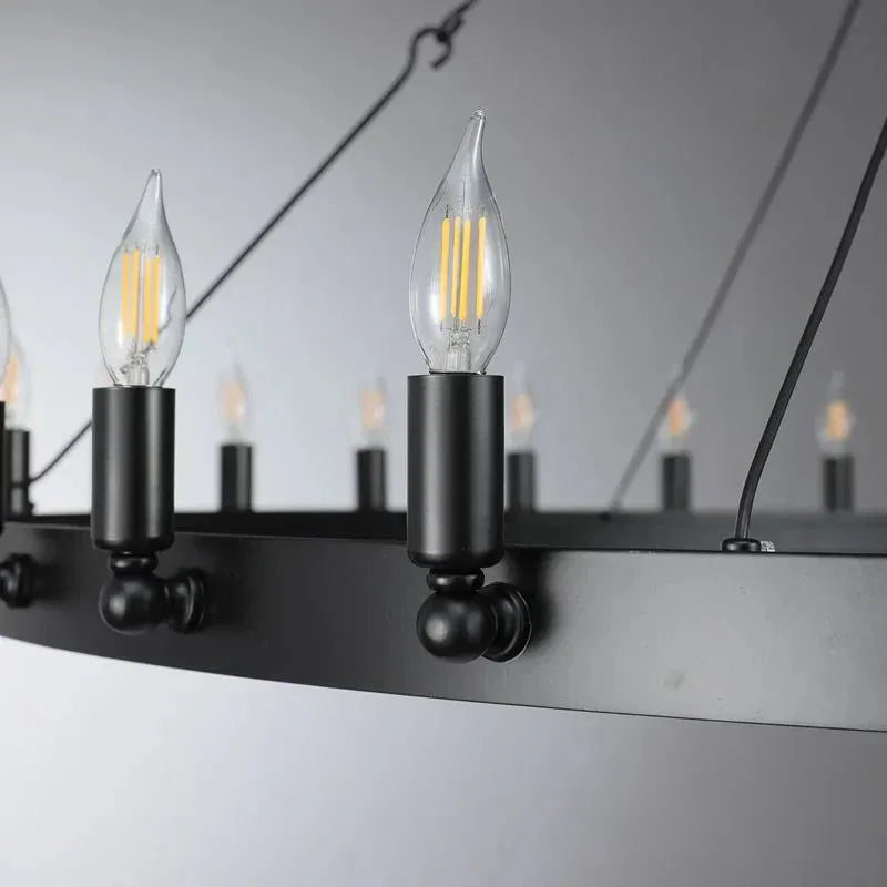Celestine Vintage Filament Two-Tier Chandelier