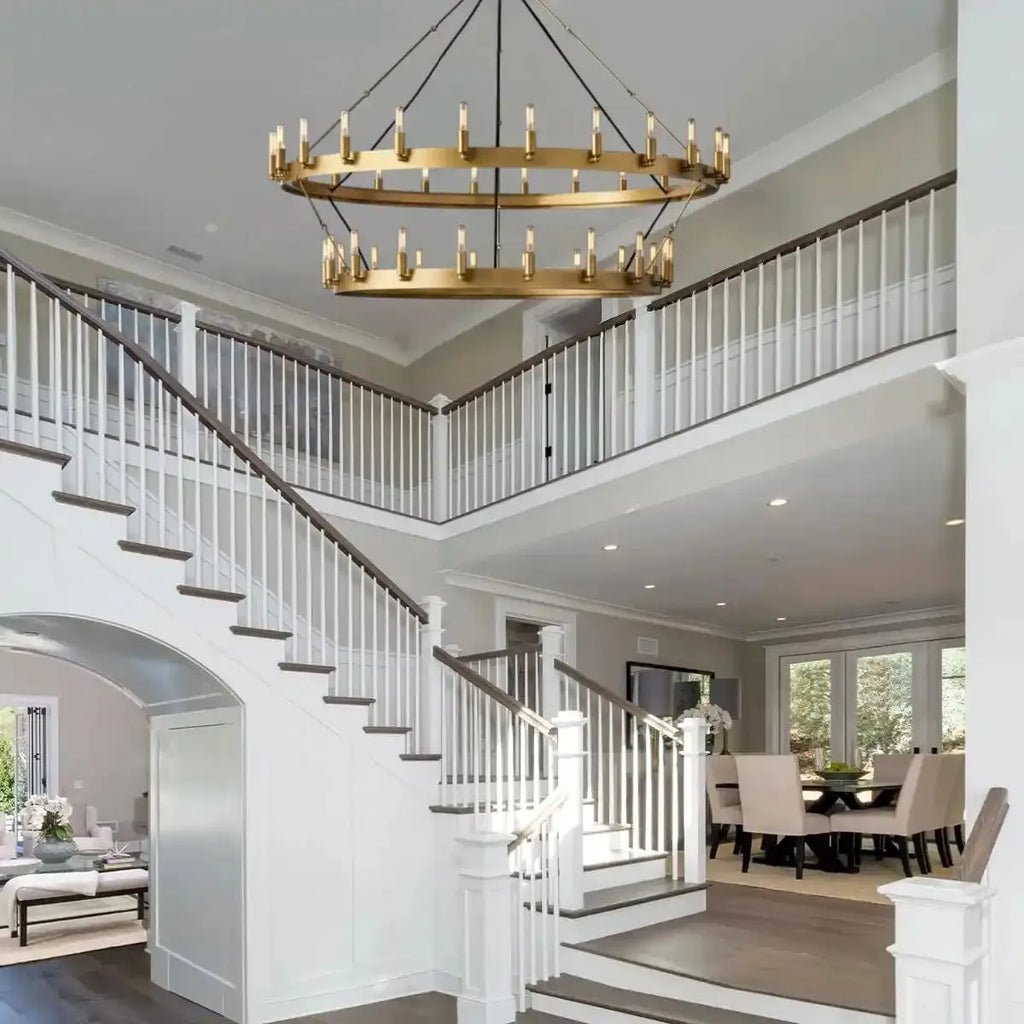 Celestine Vintage Filament Two-Tier Chandelier