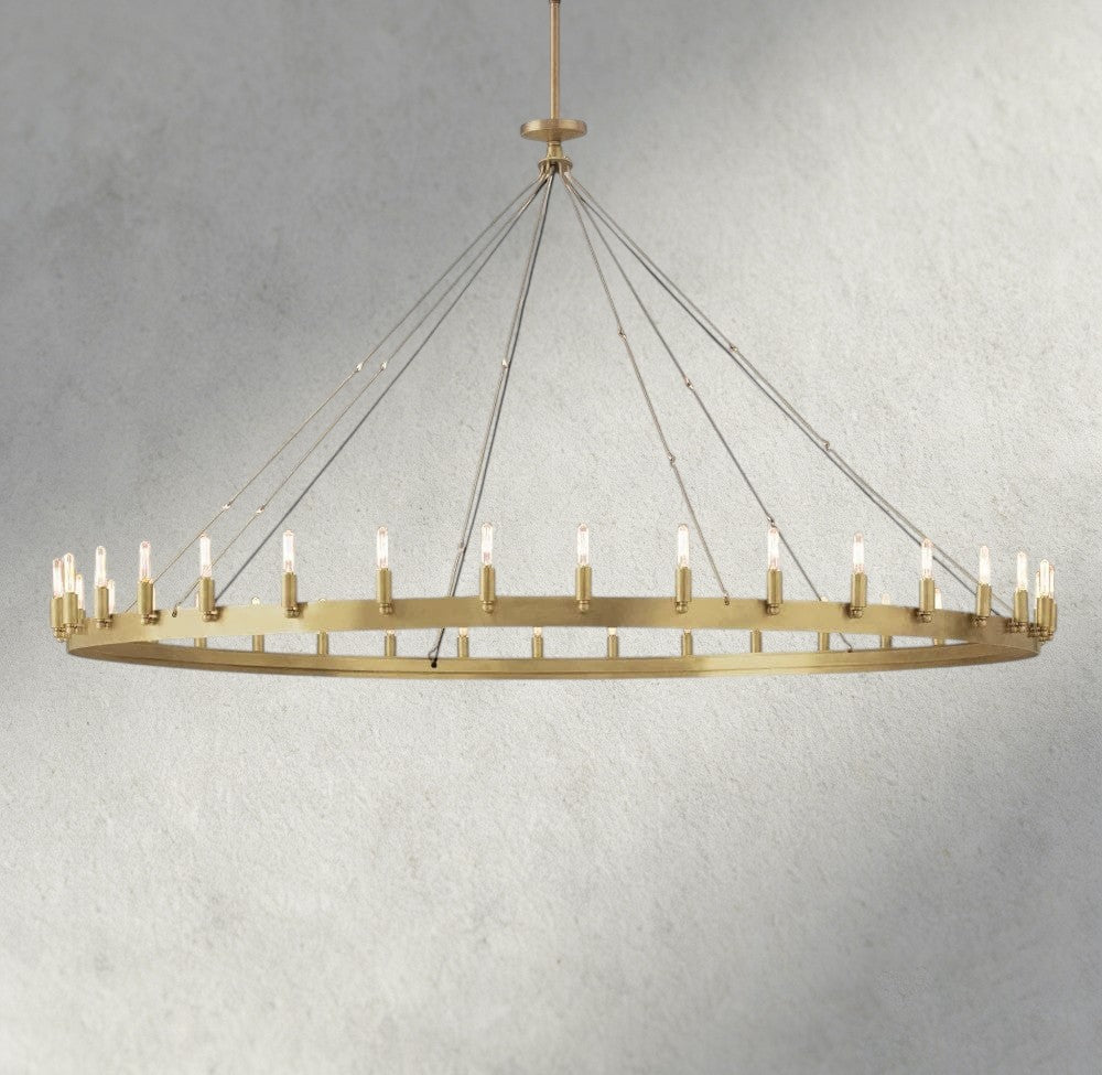 Camino Round Outdoor Chandelier 26", 38", 50", 63", 73"-chandelier-Jecanoli