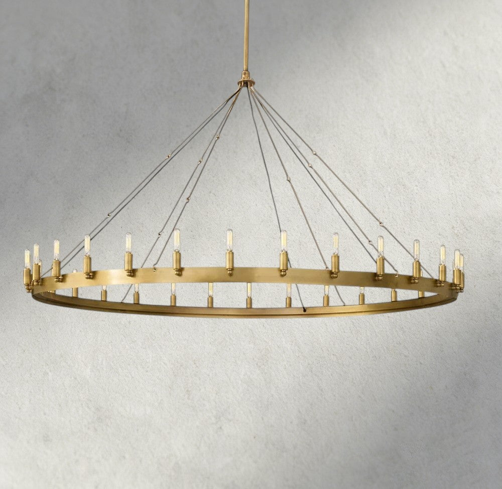 Camino Round Outdoor Chandelier 26", 38", 50", 63", 73"-chandelier-Jecanoli
