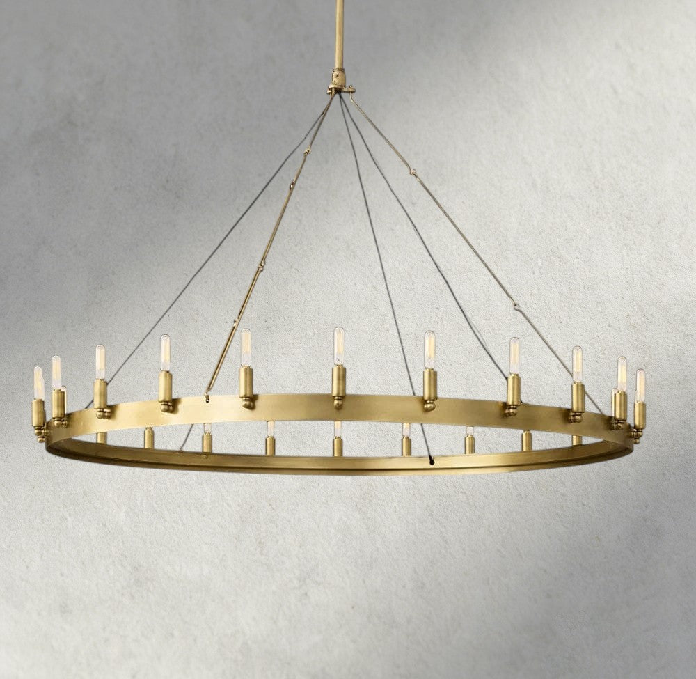 Camino Round Outdoor Chandelier 26", 38", 50", 63", 73"-chandelier-Jecanoli
