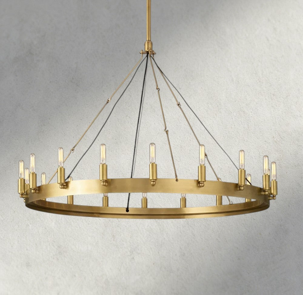 Camino Round Outdoor Chandelier 26", 38", 50", 63", 73"-chandelier-Jecanoli