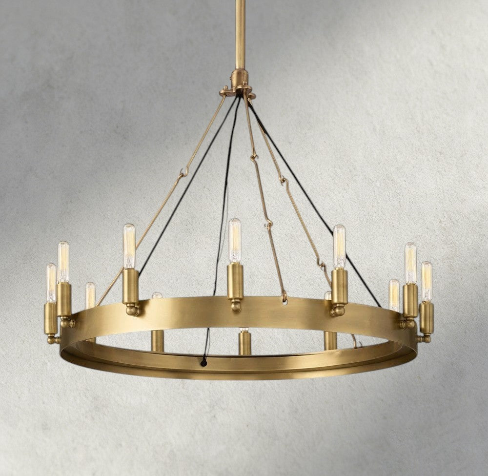 Camino Round Outdoor Chandelier 26", 38", 50", 63", 73"-chandelier-Jecanoli