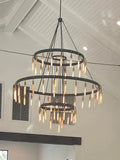 Retro-Inspired Metal Pendant Light Chandelier for Living Room/Bedroom/Staircase/Villa-Jecanoli