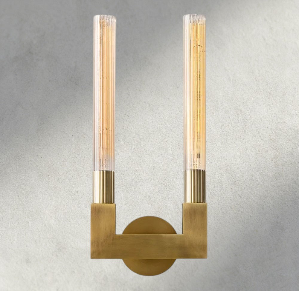 Cannele Double Sconce-wall sconce-Jecanoli