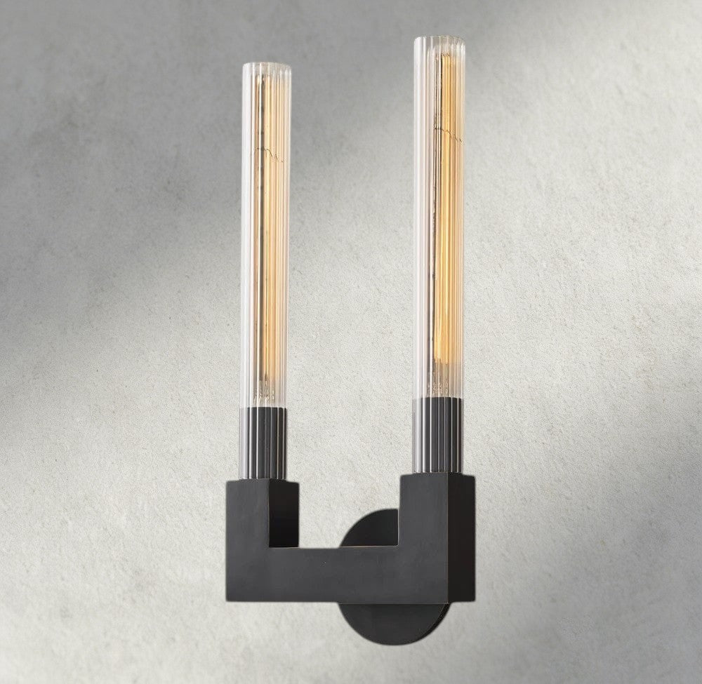 Cannele Double Sconce-wall sconce-Jecanoli