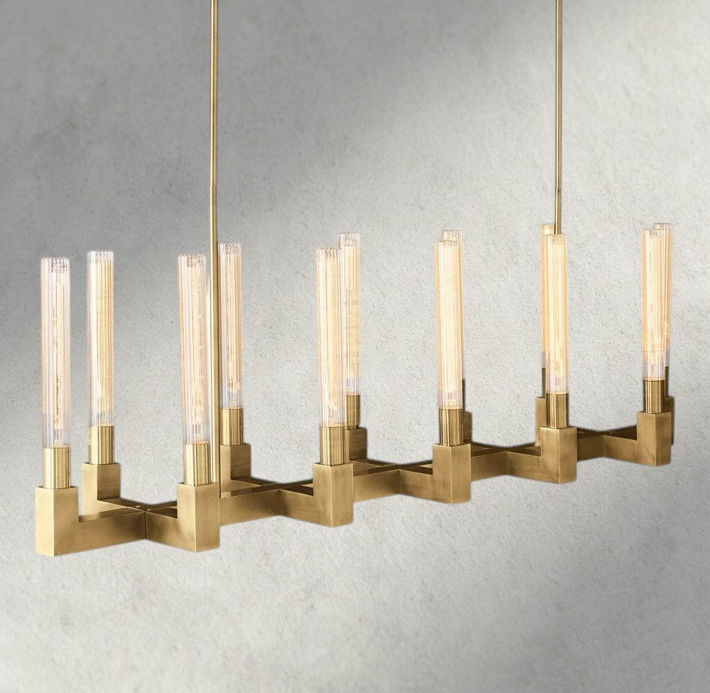 Cannele Linear Chandelier 55", 67"-chandelier-Jecanoli