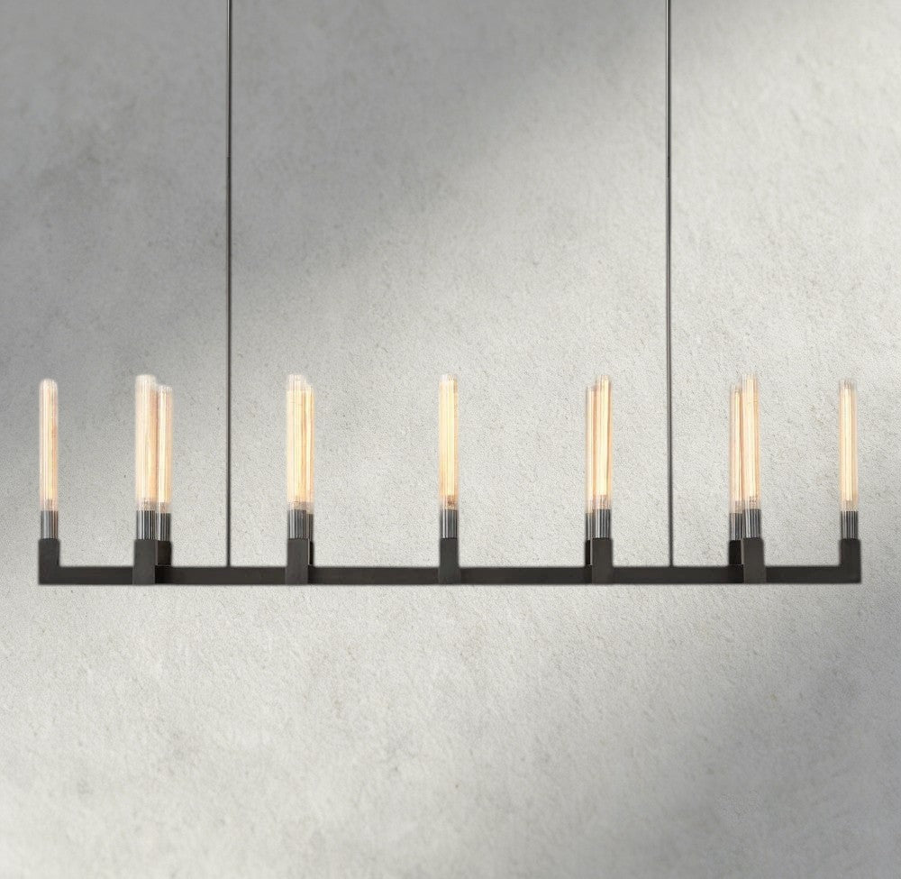 Cannele Linear Chandelier 55", 67"-chandelier-Jecanoli