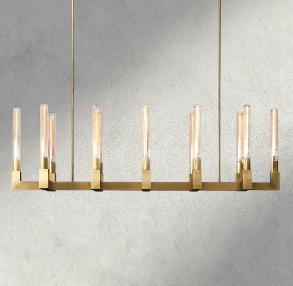 Cannele Linear Chandelier 55", 67"-chandelier-Jecanoli