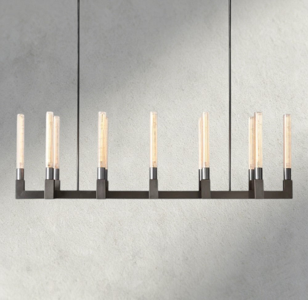 Cannele Linear Chandelier 55", 67"-chandelier-Jecanoli