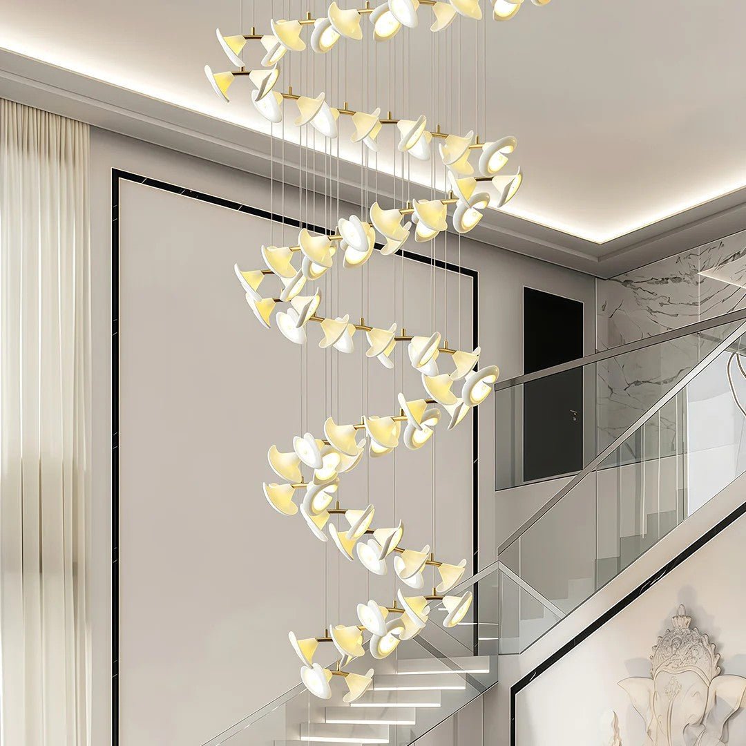 Ceramic Chandeliers Luxury Tulip Flower Ceiling Light - Jecanoli
