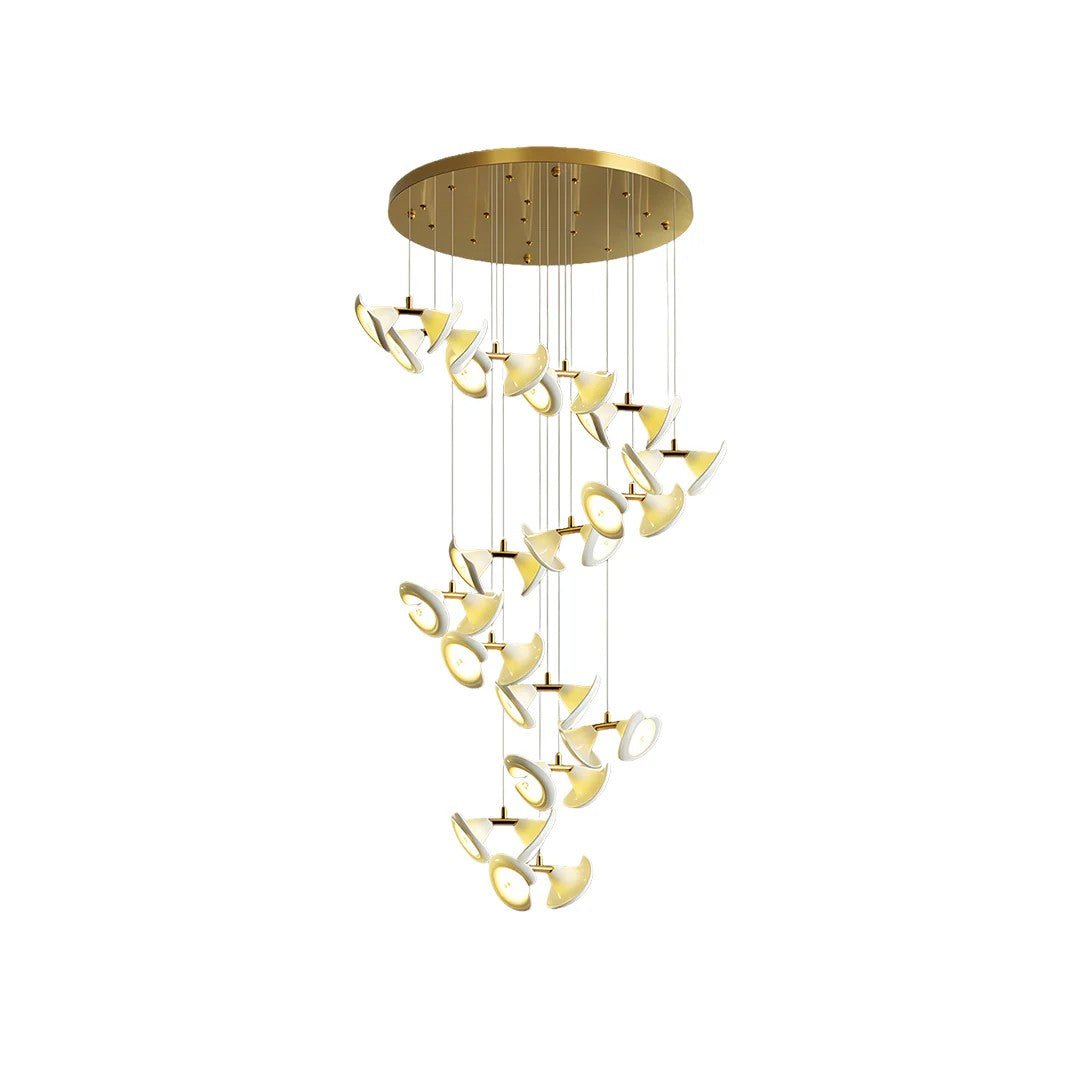 Ceramic Chandeliers Luxury Tulip Flower Ceiling Light - Jecanoli