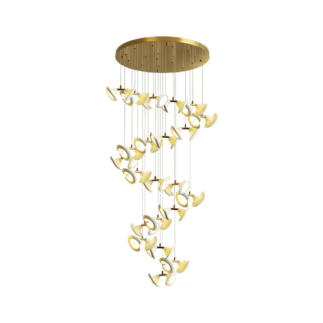 Ceramic Chandeliers Luxury Tulip Flower Ceiling Light - Jecanoli