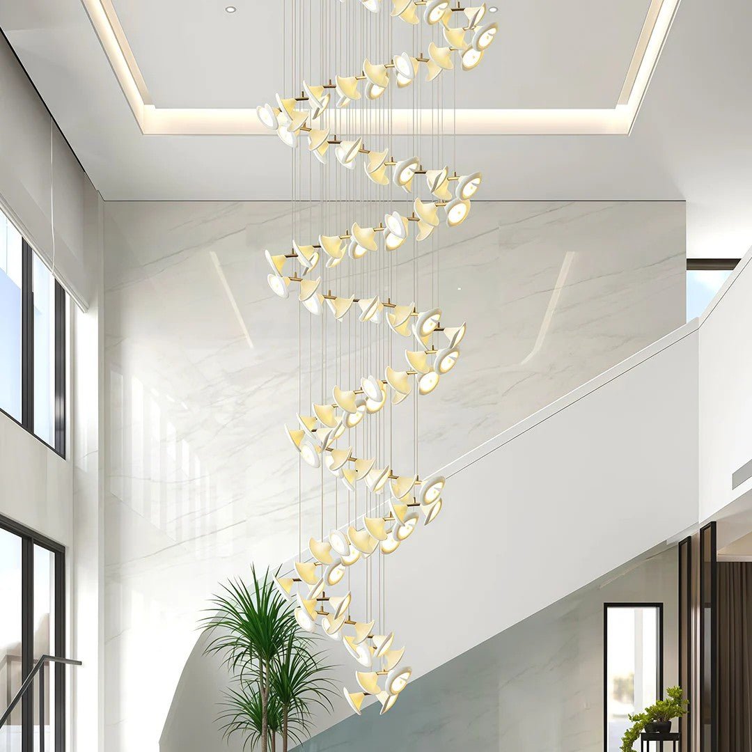 Ceramic Chandeliers Luxury Tulip Flower Ceiling Light - Jecanoli