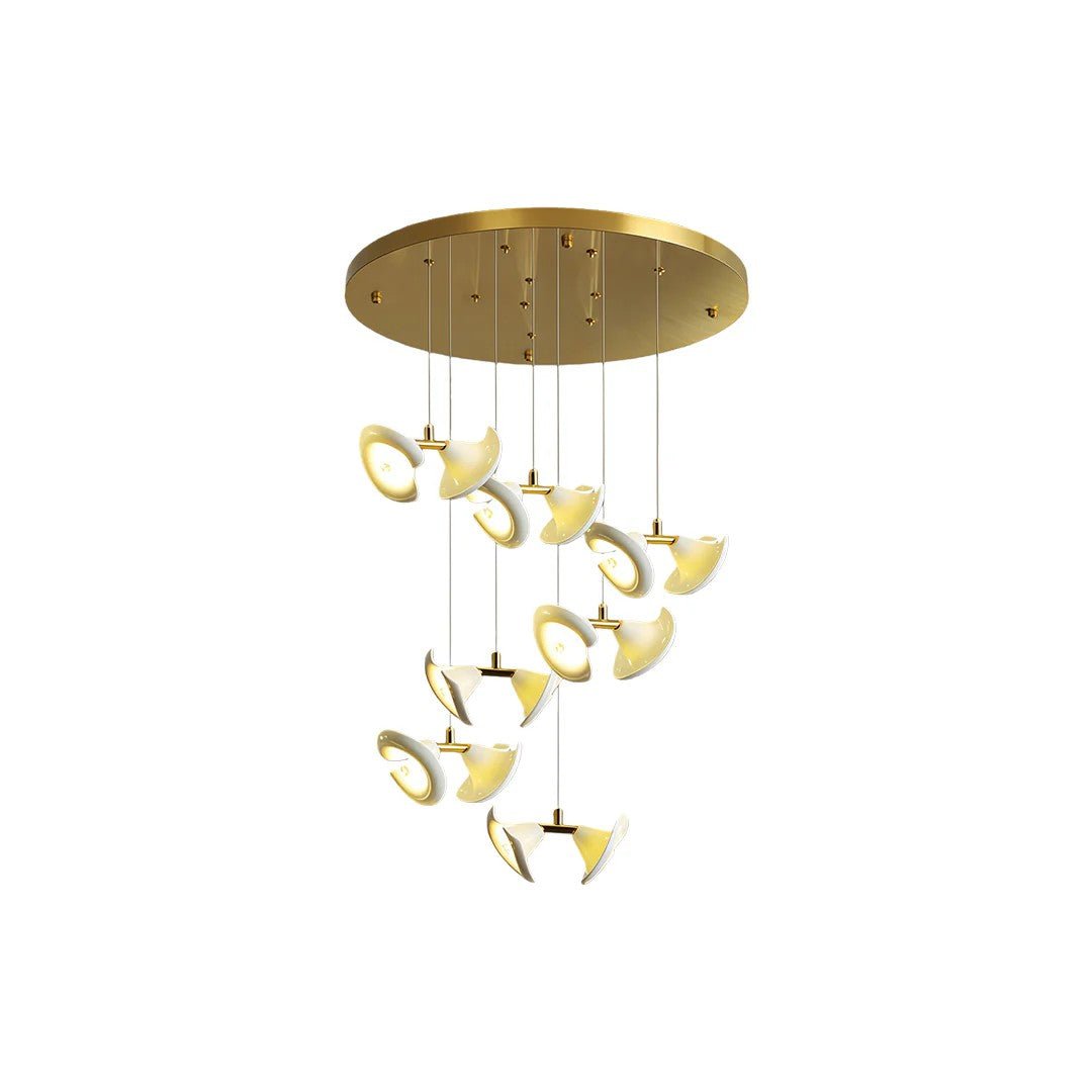 Ceramic Chandeliers Luxury Tulip Flower Ceiling Light - Jecanoli