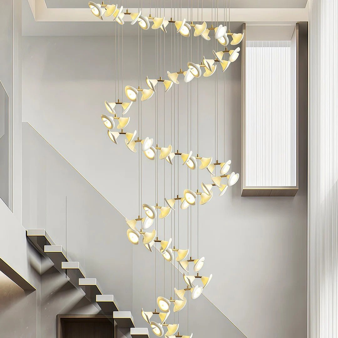 Ceramic Chandeliers Luxury Tulip Flower Ceiling Light - Jecanoli
