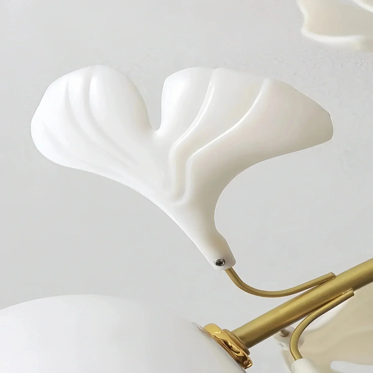 Ceramic Ginkgo Glass Ceiling Lamp - 7+6 Heads 39.4"X H 11.8"Jecanoli