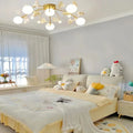 Ceramic Ginkgo Glass Ceiling Lamp - 7+6 Heads 39.4