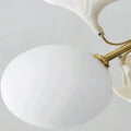 Ceramic Ginkgo Glass Ceiling Lamp - 7+6 Heads 39.4