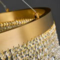 Zara Gold Crystal Chandelier for Living Room & Dining Room-Crystal Chandelier-Jecanoli