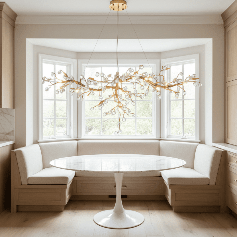 Cherry Blossom Branch Tree Chandelier-Jecanoli