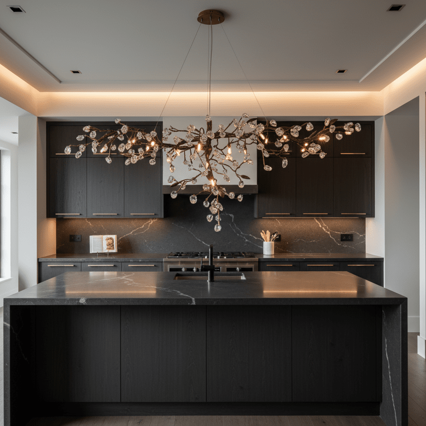 Cherry Blossom Branch Tree Chandelier-Jecanoli