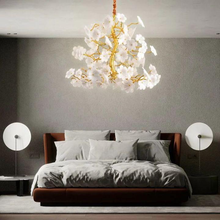 Cherry Dining Room Branch Chandelier-Jecanoli