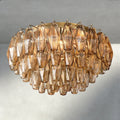 Chiara Clear/ Smoke Glass Flushmount 17