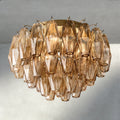 Chiara Clear/ Smoke Glass Flushmount 17