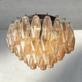 Chiara Clear/ Smoke Glass Flushmount 17