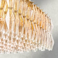 CHIARA CLEAR/ SMOKE GLASS RECTANGULAR CHANDELIER 54