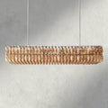 CHIARA CLEAR/ SMOKE GLASS RECTANGULAR CHANDELIER 54