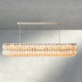 CHIARA CLEAR/ SMOKE GLASS RECTANGULAR CHANDELIER 54