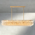 CHIARA CLEAR/ SMOKE GLASS RECTANGULAR CHANDELIER 54