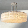 CHIARA CLEAR/ SMOKE GLASS ROUND CHANDELIER 37
