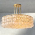 CHIARA CLEAR/ SMOKE GLASS ROUND CHANDELIER 37