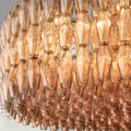 CHIARA CLEAR/ SMOKE GLASS ROUND CHANDELIER 37