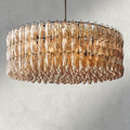 CHIARA CLEAR/ SMOKE GLASS ROUND CHANDELIER 37