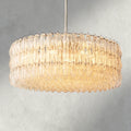 CHIARA CLEAR/ SMOKE GLASS ROUND CHANDELIER 37