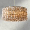 CHIARA CLEAR/ SMOKE GLASS ROUND CHANDELIER 37