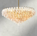 CHIARA CLEAR/ SMOKE GLASS TIERED ROUND CHANDELIER 37